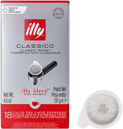 illy Caffè Tostato CLASSICO in cialde E.S.E. - 12 confezioni da 18 cialde, Totale 216 Cialde