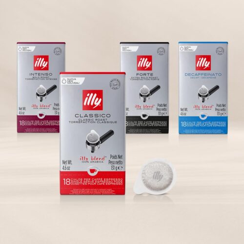 illy Caffè Tostato INTENSO in cialde E.S.E. - 12 confezioni da 18 cialde, Totale 216 Cialde - immagine 2