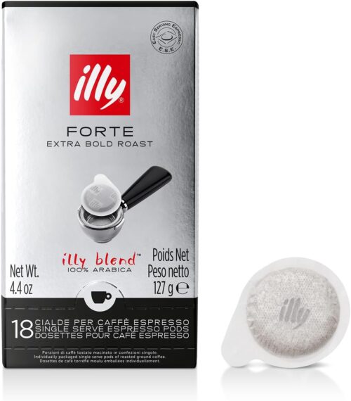 illy Caffè in Cialde E.S.E. Monodose tostato FORTE - 12 confezioni da 18 cialde, Totale 216 Cialde