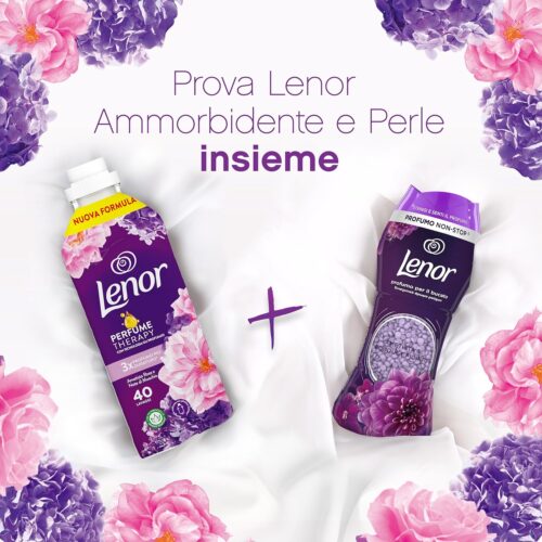 Lenor Ammorbidente Ametista Rosa E Note Di Muschio, Offre Una Freschezza Duratura Per Un Letto Fresco Fino A 1 Settimana - 86 Lavaggi x 4. Totale 344 Lavaggi - immagine 3