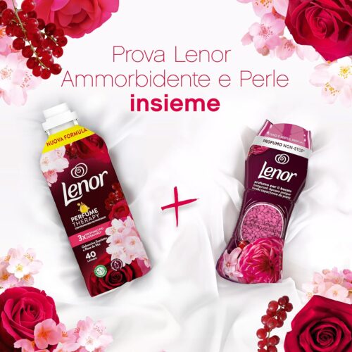 Lenor Ammorbidente Lavatrice Concentrato, Gelsomino Scarlatto, Freschezza Di Lunga Durata E Morbidezza Di Origine Vegetale, Lenzuola Profumate Fino A 1 Settimana - 86 Lavaggi x 4. Totale 344 Lavaggi - immagine 3