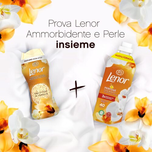 Lenor Oro & Fiori Di Vaniglia Profumo Per Bucato 570g, Più Del Profumo Che Ami 2 Confezioni da 570g. Totale 1.140g - immagine 2