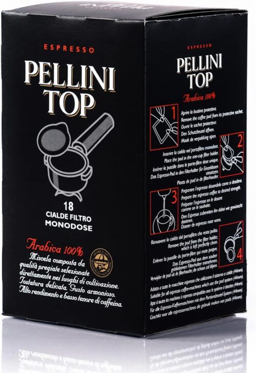 Pellini Caffè Top 100% Arabica, 108 Caffè in Calde Compostabili ESE dall'Aroma Intenso e Avvolgente e Tostatura Delicata, 6 Confezioni da 18 Cialde - immagine 4