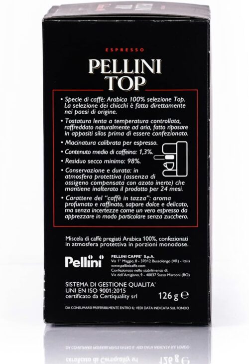 Pellini Caffè Top 100% Arabica, 108 Caffè in Calde Compostabili ESE dall'Aroma Intenso e Avvolgente e Tostatura Delicata, 6 Confezioni da 18 Cialde - immagine 6