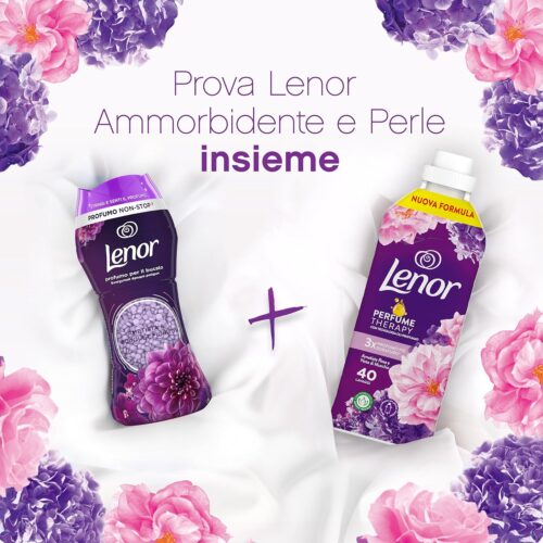 Lenor Profumatore Per Bucato Lavatrice Ametista & Bouquet Fiorito 210g, Più Del Profumo Che Ami. 6 Confezioni da 210g. Totale 1.260g. - immagine 2