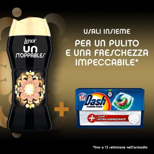 Lenor Profumatore Per Bucato Lavatrice Unstoppables Lavish 210g, Fresco Profumo Che Dura A Lungo. 6 Confezioni da 210g. Totale 1.260g. (Copia) - immagine 2